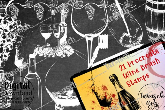 Wine Procreate Brush Set