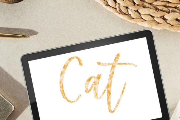 Cat Procreate Brush for Hand Lettering