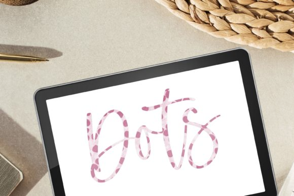 Dots Procreate Brush for Hand Lettering
