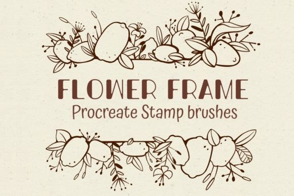 Flower Frames Procreate Brushes