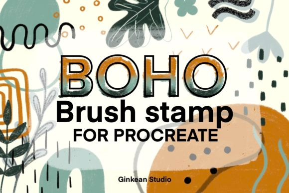 Abstract Shape Brush Stamp for Procreate