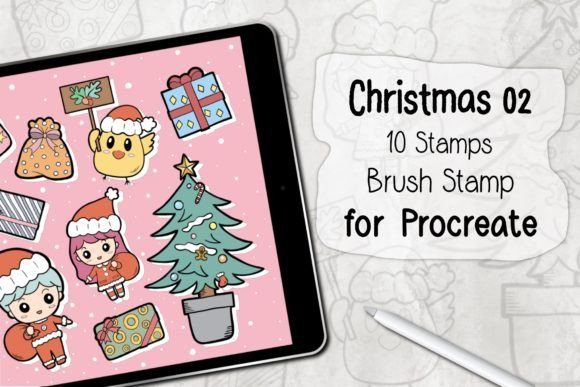 Procreate Brush Stamp | Christmas 02