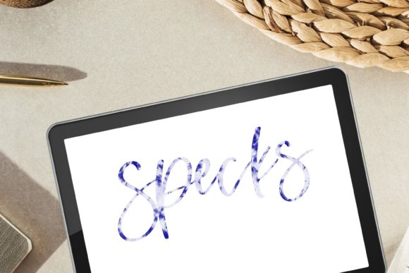 Specks Procreate Brush for Hand Letterin