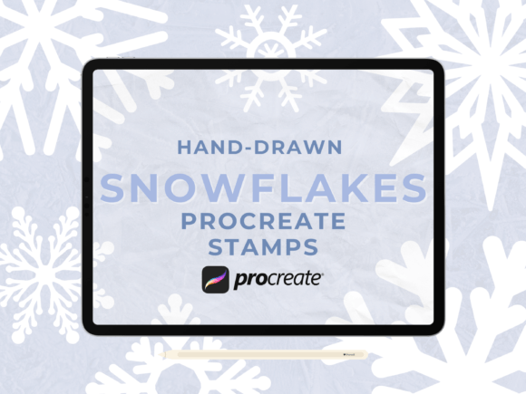 Snowflake Procreate Stamp Brush Set