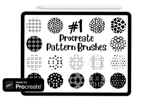 Procreate Pattern Brushes, Procreate
