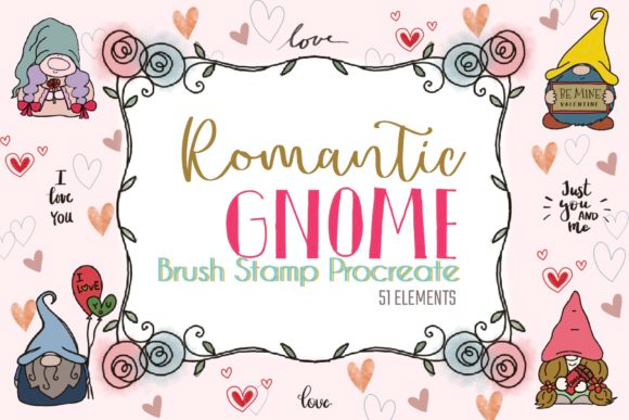 51Valentines Gnome Procreate Brush Stamp