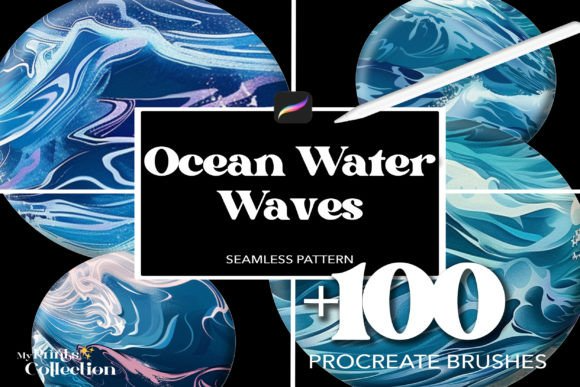 100+ Procreate Water Ocean Waves Brushes