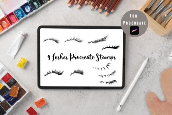Procreate Lashes Stamps