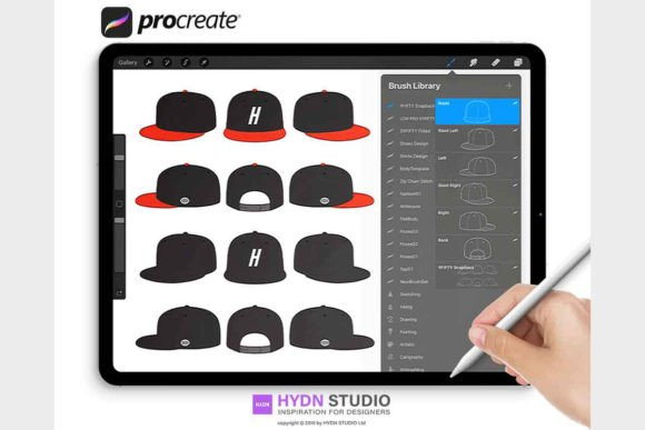 SNAPBACK Cap Design Stamp Brushes