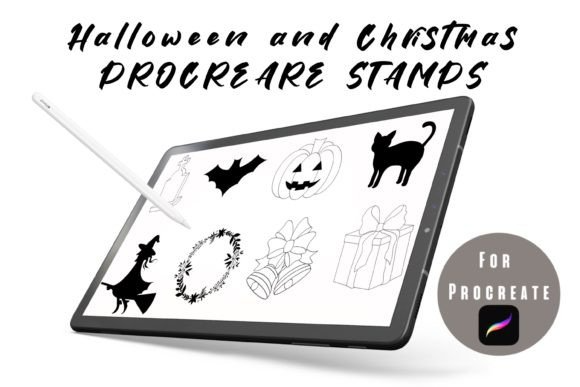 Christmas and Helloween Procreate Stamps