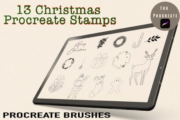 Christmas Procreate Stamps