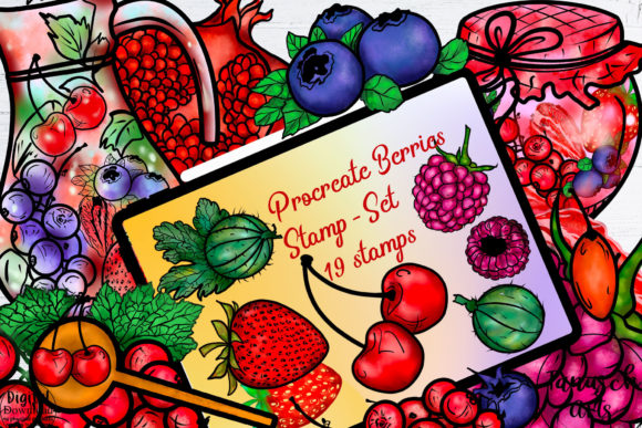 26 Procreate Stamp Sets for Creative Designers