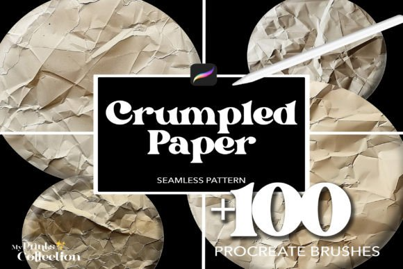 100+ Procreate Paper Crumpled Brushes