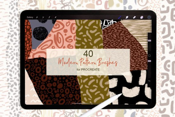Modern Procreate Pattern Brushes