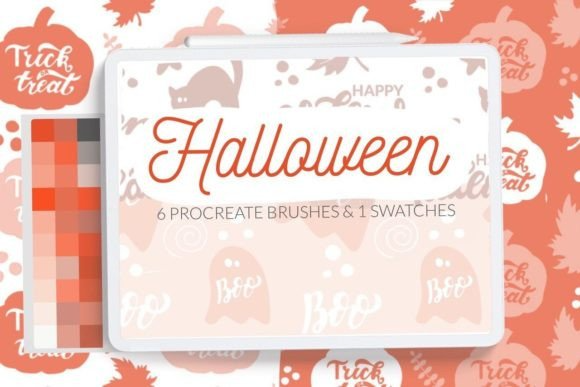 Halloween Pattern Brushes Procreate