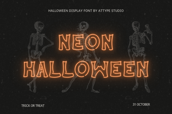 Neon Halloween Font