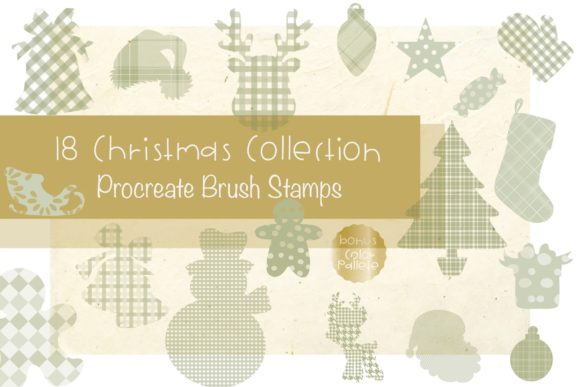 Procreate Stamp Christmas Collect+Color