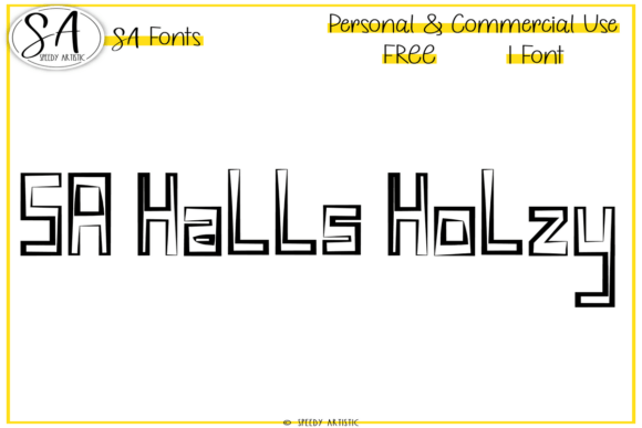 Sa Halls Holzy Font