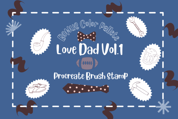 Procreate Brush Stamp Love Dad