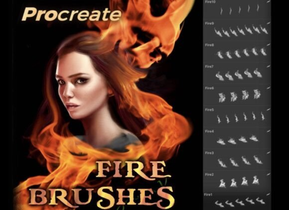 Fire and Flames Brushes - Procreate