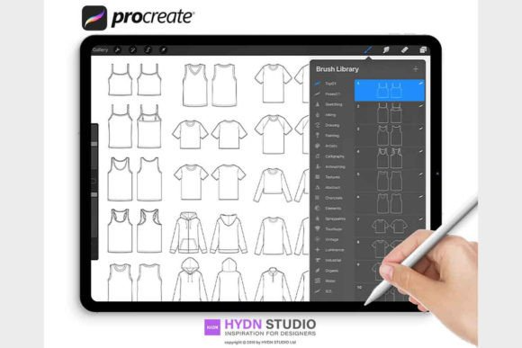 TOP Fashion Flat Sketches for Procreate