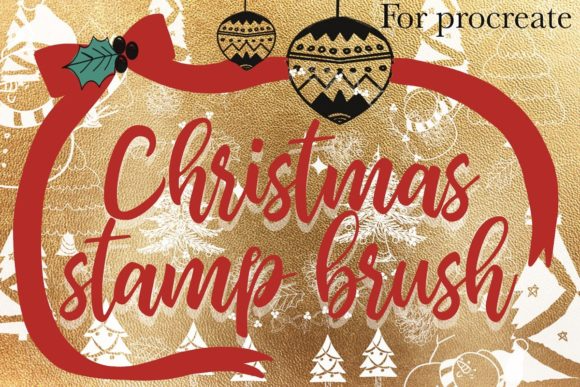 Christmas Procreate Stamp Brush