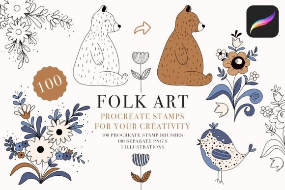 35 Creative Procreate Stamp Brushes You Must Try