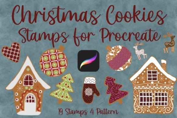 Christmas Cookies Stamps for Procreate