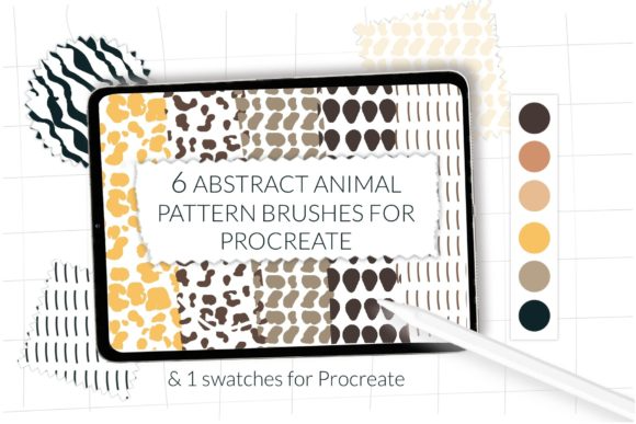 Animal Print Procreate, Abstract Brushes