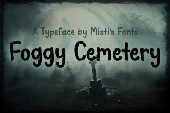 Foggy Cemetery Font