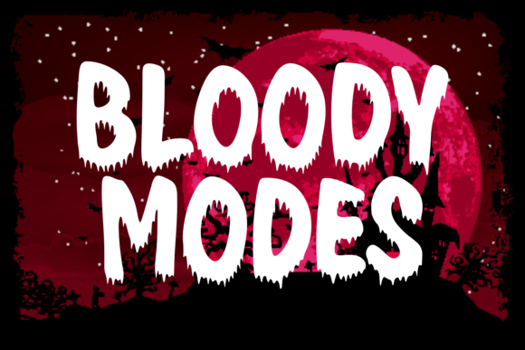 Bloody Modes Font