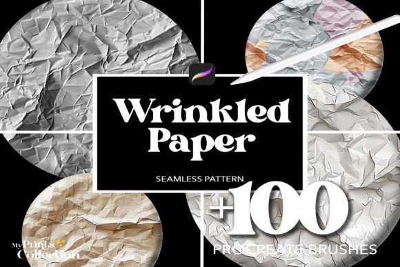 100+ Procreate Paper Wrinkled Brushes
