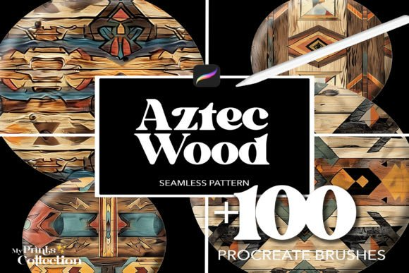 100+ Procreate Wood Aztec Brushes