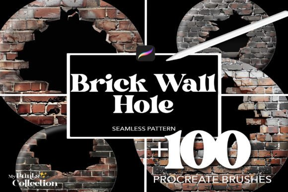 100+ Procreate Brick Wall Hole Brushes