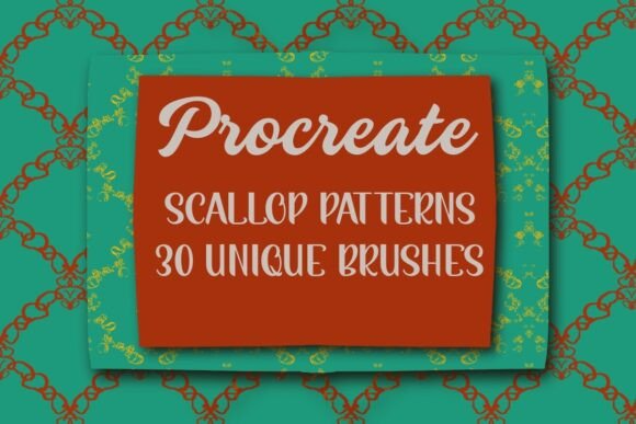 30 Scallop Pattern Procreate Brushes