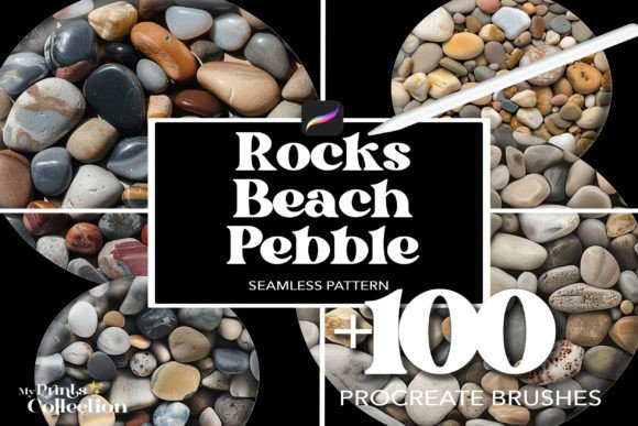 100+ Procreate Rocks Beach Pebble Brush