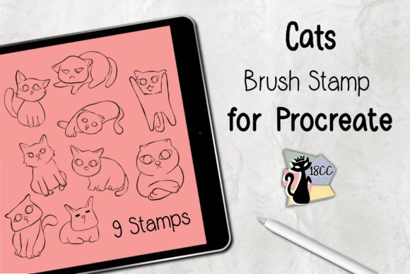 Procreate Brush Stamp | Cats