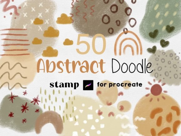 Procreate Boho Abstract Stamps Shapes
