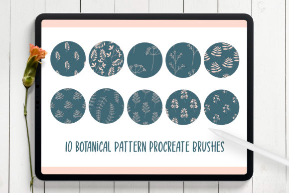 Botanical Pattern Procreate Brushes