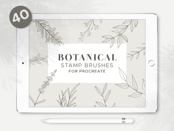 Botanical Procreate Stamp Brushes