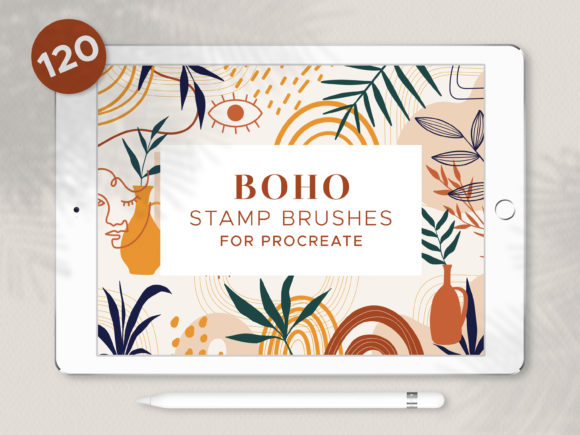 Boho Procreate Stamp Brushes