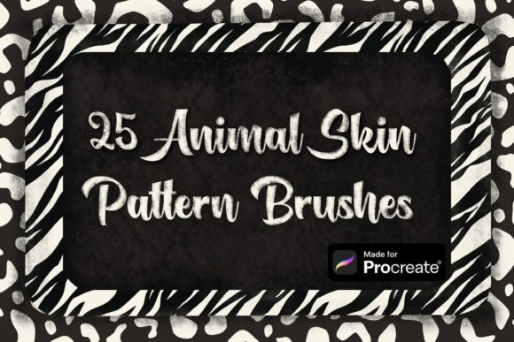 25 Animal Skin Pattern Brushes Procreate