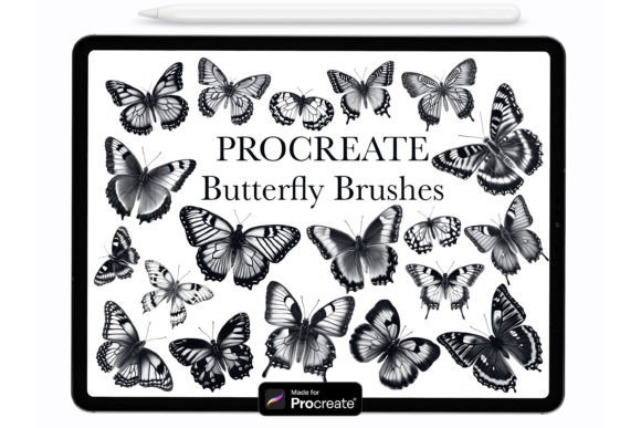 Procreate Butterfly Stamp Brushes