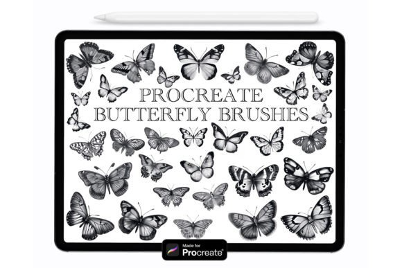 Procreate Butterfly Stamp Brushes