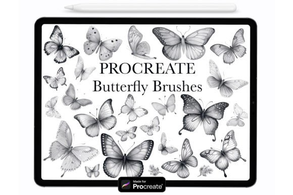 Procreate Butterfly Stamp Brushes