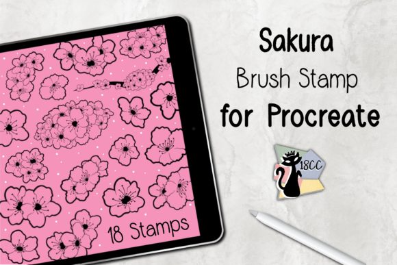 Stamp Brush Procreate | Sakura