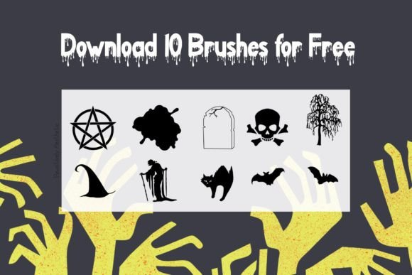 Free Procreate Halloween Stamp Brushes