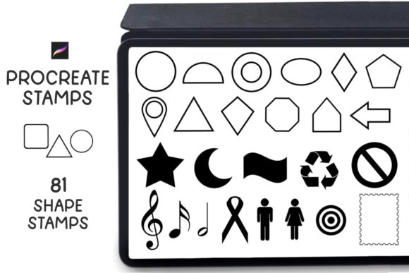 Procreate Stamps - Shapes Stamp Brushes