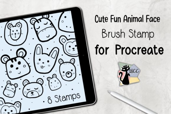 Stamp Brush Procreate | Cute Fun Animal
