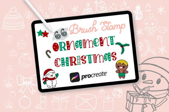Christmas Ornament Stamp Brush Procreate